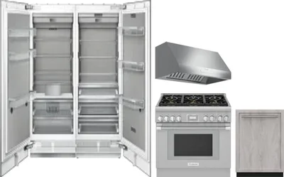 5 Piece Package Includes Refrigerator, Freezer, Range, Hood And Dishwasher