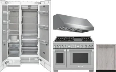 5 Piece Package Includes Refrigerator, Freezer, Range, Hood And Dishwasher