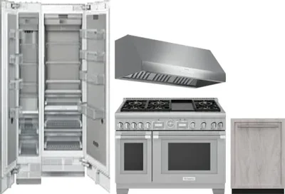 5 Piece Package Includes Refrigerator, Freezer, Range, Hood And Dishwasher