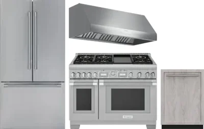 4 Piece Package Includes Refrigerator, Range, Hood And Dishwasher