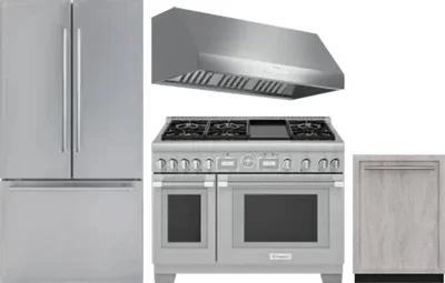 4 Piece Package Includes Refrigerator, Range, Hood And Dishwasher
