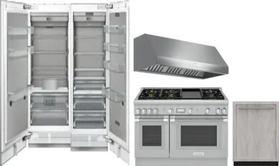 5 Piece Package Includes Refrigerator, Freezer, Range, Hood And Dishwasher