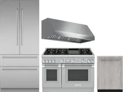 4 Piece Package Includes Refrigerator, Range, Hood And Dishwasher