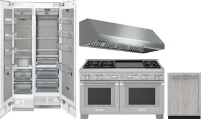 5 Piece Package Includes Refrigerator, Freezer, Range, Hood And Dishwasher