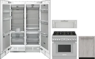 5 Piece Package Includes Refrigerator, Freezer, Range, Hood And Dishwasher