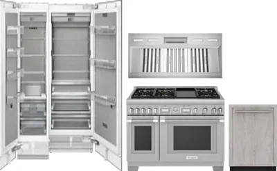 5 Piece Package Includes Refrigerator, Freezer, Range, Hood And Dishwasher