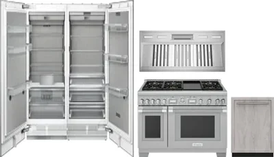 5 Piece Package Includes Refrigerator, Freezer, Range, Hood And Dishwasher