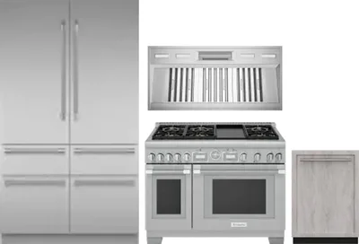 4 Piece Package Includes Refrigerator, Range, Hood And Dishwasher