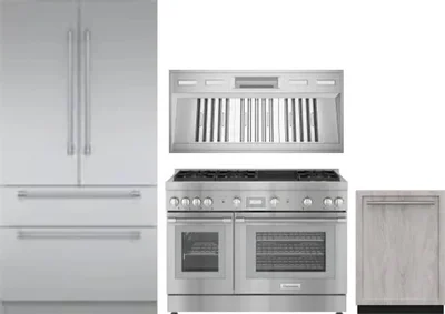 4 Piece Package Includes Refrigerator, Range, Hood And Dishwasher