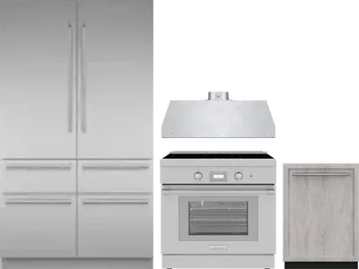 4 Piece Package Includes Refrigerator, Range, Hood And Dishwasher