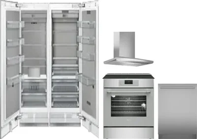 5 Piece Package Includes Refrigerator, Freezer, Range, Hood And Dishwasher