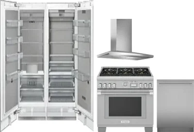 5 Piece Package Includes Refrigerator, Freezer, Range, Hood And Dishwasher
