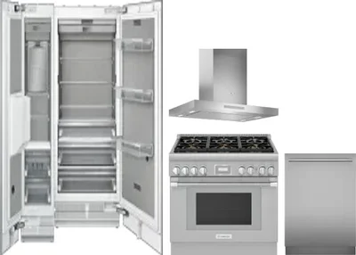 5 Piece Package Includes Refrigerator, Freezer, Range, Hood And Dishwasher