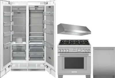 5 Piece Package Includes Refrigerator, Freezer, Range, Hood And Dishwasher