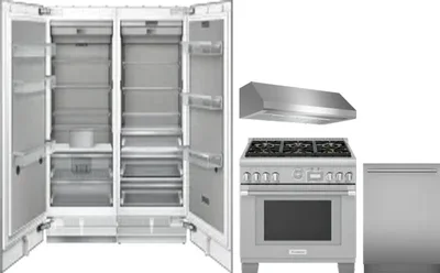 5 Piece Package Includes Refrigerator, Freezer, Range, Hood And Dishwasher