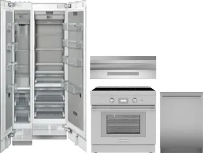 5 Piece Package Includes Refrigerator, Freezer, Range, Hood And Dishwasher