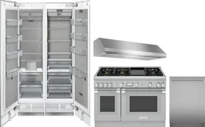 5 Piece Package Includes Refrigerator, Freezer, Range, Hood And Dishwasher