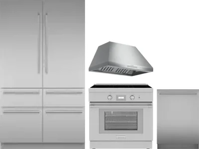 4 Piece Package Includes Refrigerator, Range, Hood And Dishwasher