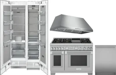 5 Piece Package Includes Refrigerator, Freezer, Range, Hood And Dishwasher
