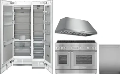 5 Piece Package Includes Refrigerator, Freezer, Range, Hood And Dishwasher