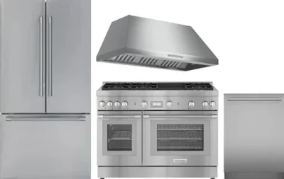 4 Piece Package Includes Refrigerator, Range, Hood And Dishwasher