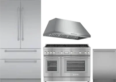 4 Piece Package Includes Refrigerator, Range, Hood And Dishwasher