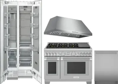 5 Piece Package Includes Refrigerator, Freezer, Range, Hood And Dishwasher