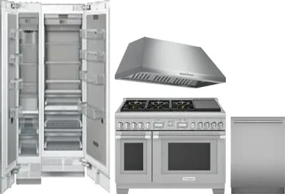 5 Piece Package Includes Refrigerator, Freezer, Range, Hood And Dishwasher