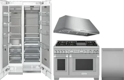 5 Piece Package Includes Refrigerator, Freezer, Range, Hood And Dishwasher