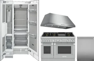 5 Piece Package Includes Refrigerator, Freezer, Range, Hood And Dishwasher