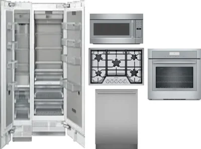 6 Piece Package Includes Refrigerator, Freezer, Cooktop, Wall Oven, Microwave And Dishwasher