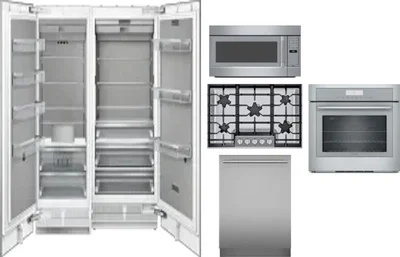 6 Piece Package Includes Refrigerator, Freezer, Cooktop, Wall Oven, Microwave And Dishwasher