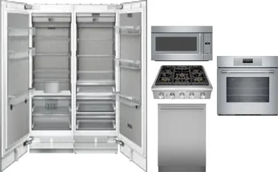 6 Piece Package Includes Refrigerator, Freezer, Cooktop, Wall Oven, Microwave And Dishwasher