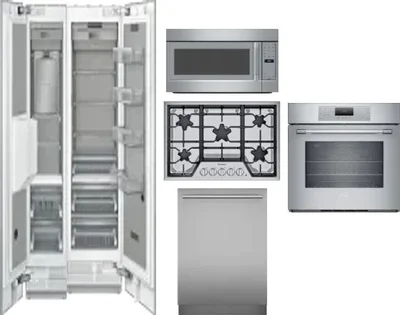 6 Piece Package Includes Refrigerator, Freezer, Cooktop, Wall Oven, Microwave And Dishwasher