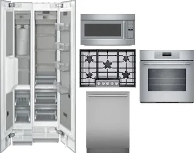 6 Piece Package Includes Refrigerator, Freezer, Cooktop, Wall Oven, Microwave And Dishwasher