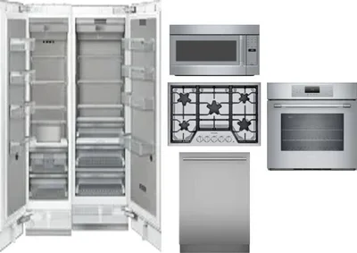 6 Piece Package Includes Refrigerator, Freezer, Cooktop, Wall Oven, Microwave And Dishwasher