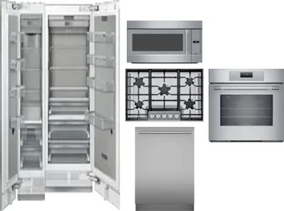 6 Piece Package Includes Refrigerator, Freezer, Cooktop, Wall Oven, Microwave And Dishwasher