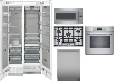 6 Piece Package Includes Refrigerator, Freezer, Cooktop, Wall Oven, Microwave And Dishwasher