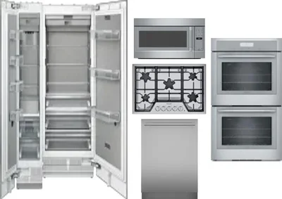 6 Piece Package Includes Refrigerator, Freezer, Cooktop, Wall Oven, Microwave And Dishwasher