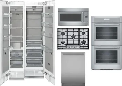 6 Piece Package Includes Refrigerator, Freezer, Cooktop, Wall Oven, Microwave And Dishwasher