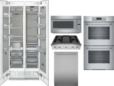 6 Piece Package Includes Refrigerator, Freezer, Cooktop, Wall Oven, Microwave And Dishwasher
