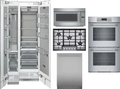 6 Piece Package Includes Refrigerator, Freezer, Cooktop, Wall Oven, Microwave And Dishwasher