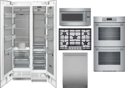 6 Piece Package Includes Refrigerator, Freezer, Cooktop, Wall Oven, Microwave And Dishwasher