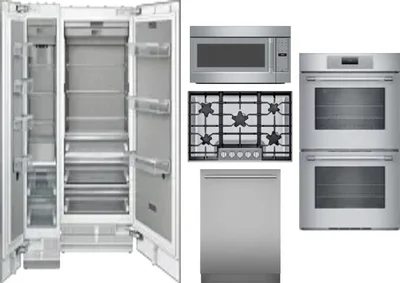 6 Piece Package Includes Refrigerator, Freezer, Cooktop, Wall Oven, Microwave And Dishwasher