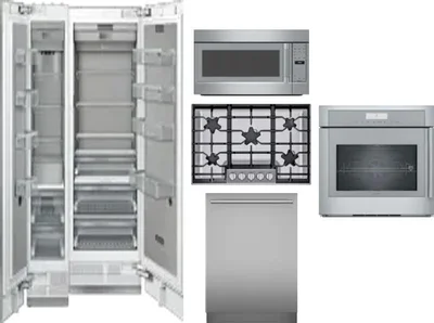6 Piece Package Includes Refrigerator, Freezer, Cooktop, Wall Oven, Microwave And Dishwasher