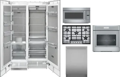 6 Piece Package Includes Refrigerator, Freezer, Cooktop, Wall Oven, Microwave And Dishwasher
