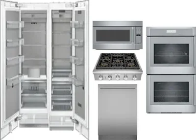 6 Piece Package Includes Refrigerator, Freezer, Cooktop, Wall Oven, Microwave And Dishwasher