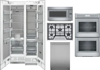 6 Piece Package Includes Refrigerator, Freezer, Cooktop, Wall Oven, Microwave And Dishwasher