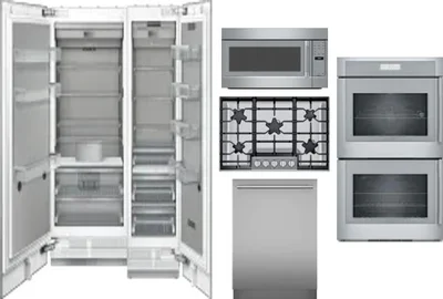 6 Piece Package Includes Refrigerator, Freezer, Cooktop, Wall Oven, Microwave And Dishwasher