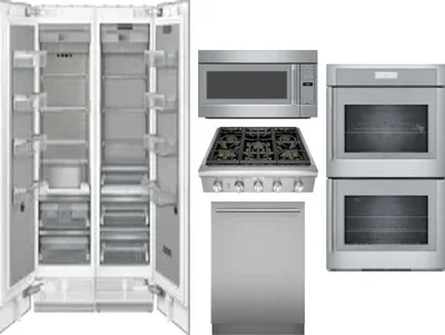 6 Piece Package Includes Refrigerator, Freezer, Cooktop, Wall Oven, Microwave And Dishwasher